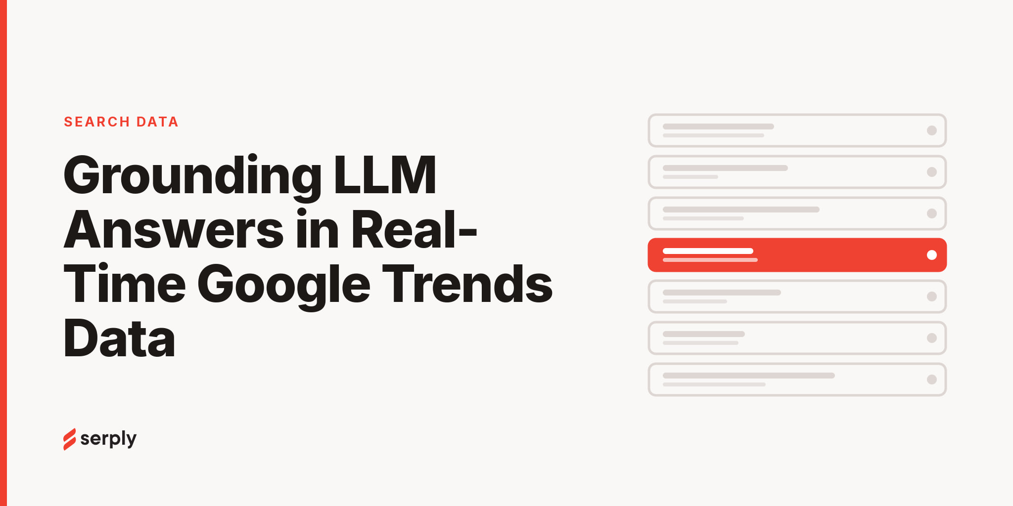 Line chart of rising search interest next to a chat interface