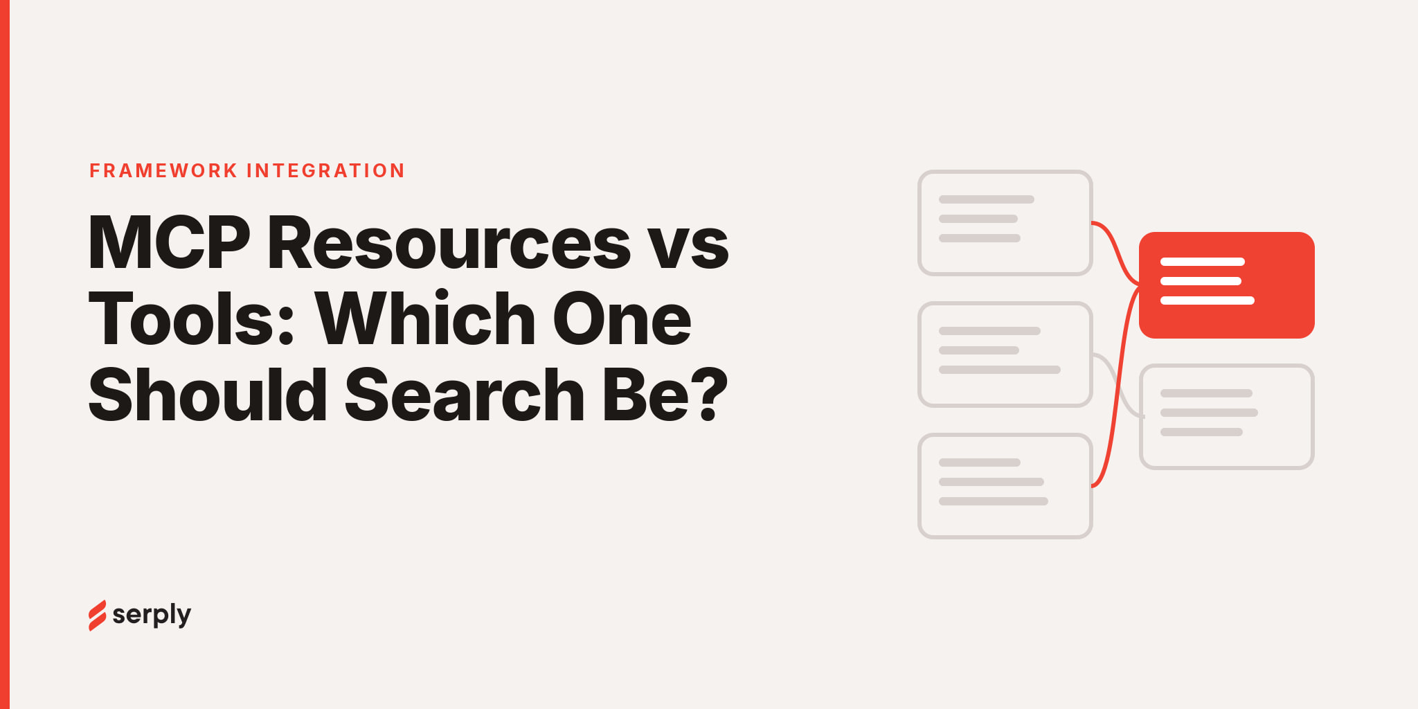 A diagram contrasting MCP tools and resources